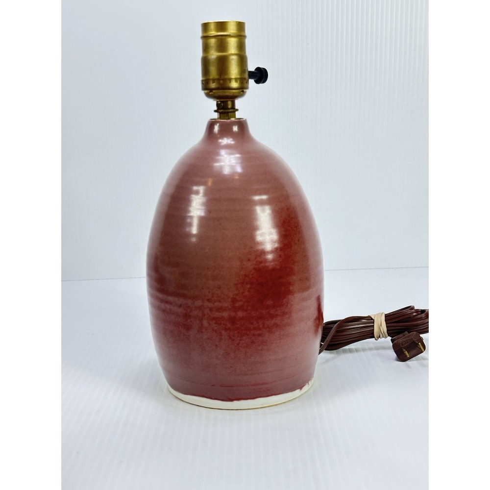 Vintage Jonathan E Chorlian Pottery Blue Studio‎ Lamp Signed Dated Working Art